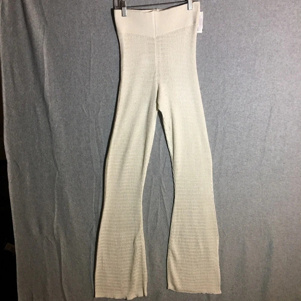 Womens NWOT Free People Pants Boho Beachy Bohemian Swimsuit Coverup Casual Knit